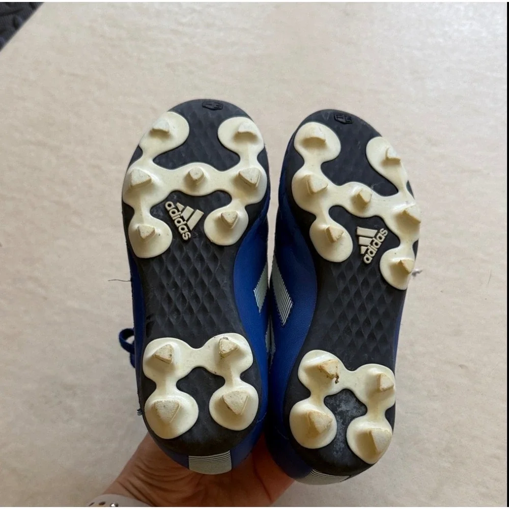 Adidas Goletto VIII FG Kids Soccer‎ Cleats Blue White GW0110 Size 12K
